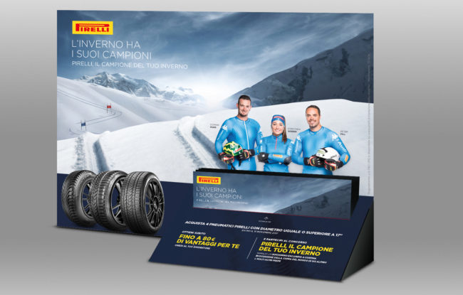 Pirelli espositore promo winter 2017