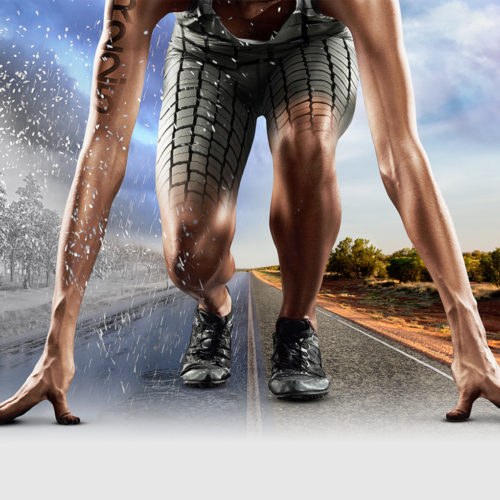portfolio - visual poster atleta - promettono pirelli - promo USA